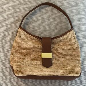 JCrew NWT Raffia Bag